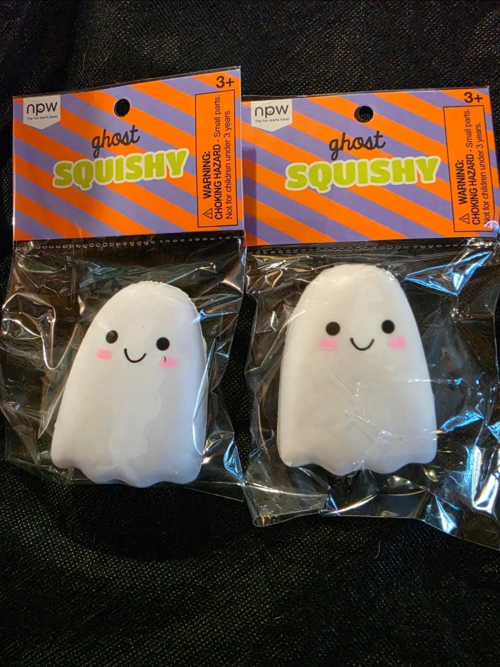 npw Ghost Squishy Toy - White Cute Stress Reliever